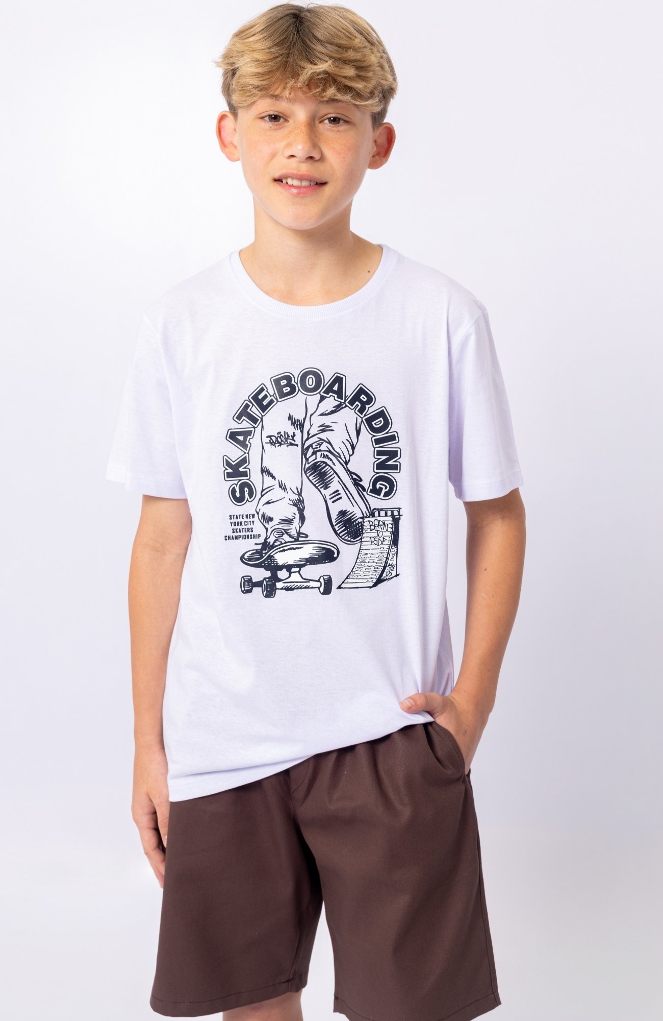 Camiseta Juvenil Estampada 100% Algodão Confortável
